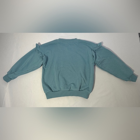 Nike Girls Outfit Set XS 4 Sweatshirt Top & Floral Flare Leggings Pants Logo - Picture 7 of 14